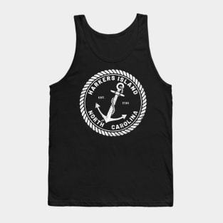 Vintage Anchor and Rope for Traveling to Harkers Island, North Carolina Tank Top